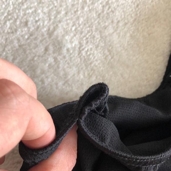 Boohoo asymmetrical one shoulder black satin blouse - Picture 6 of 11